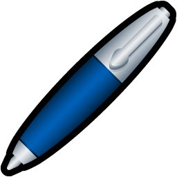 Pen Blue Icon 256x256 png